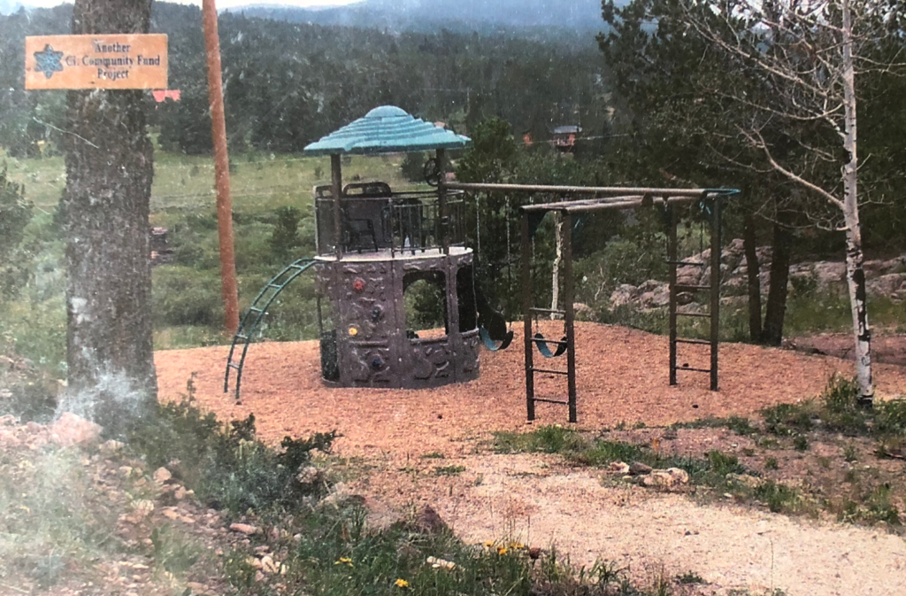 Playground at Basecamp in Crystal Lakes, Colorado.